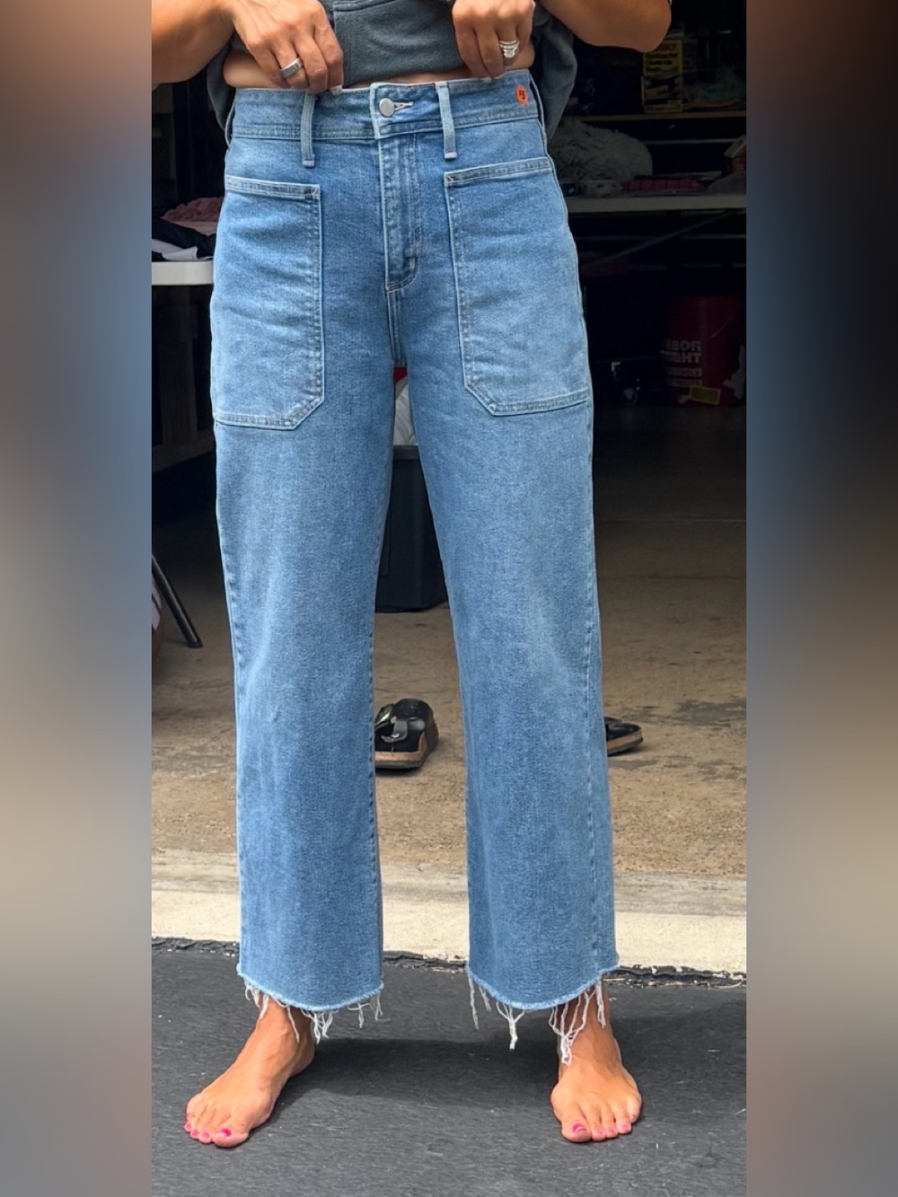 Black Label Light Blue High-Rise Straight Jeans
